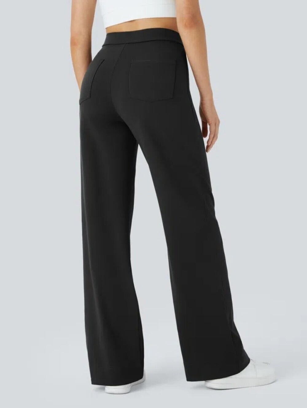 Halara | NWT Black DayStretch High Waisted Straight Leg Casual Pants Size XL - Picture 2 of 12